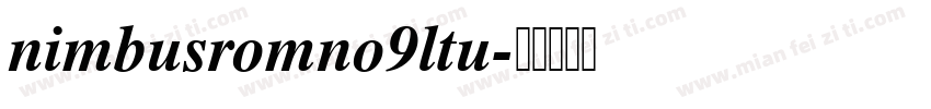 nimbusromno9ltu字体转换