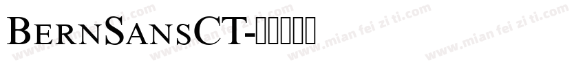 BernSansCT字体转换
