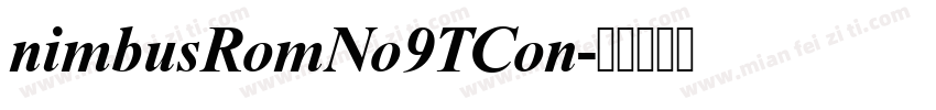 nimbusRomNo9TCon字体转换