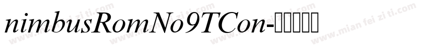 nimbusRomNo9TCon字体转换