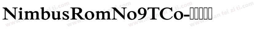 NimbusRomNo9TCo字体转换
