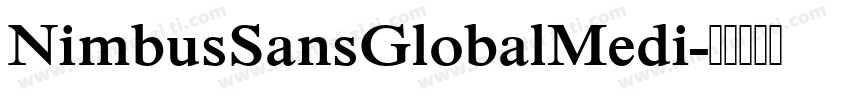 NimbusSansGlobalMedi字体转换
