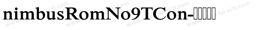 nimbusRomNo9TCon字体转换