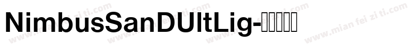 NimbusSanDUltLig字体转换