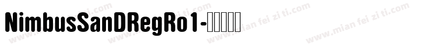 NimbusSanDRegRo1字体转换