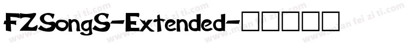 FZSongS-Extended字体转换