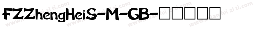 FZZhengHeiS-M-GB字体转换