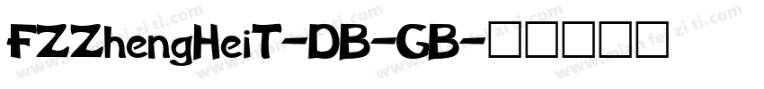FZZhengHeiT-DB-GB字体转换