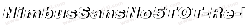 NimbusSansNo5TOT-Re字体转换