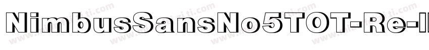 NimbusSansNo5TOT-Re字体转换