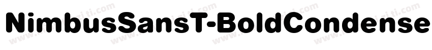 NimbusSansT-BoldCondensedRo1字体转换