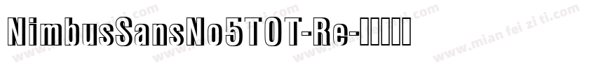 NimbusSansNo5TOT-Re字体转换