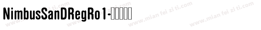 NimbusSanDRegRo1字体转换