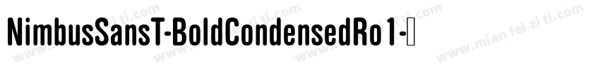 NimbusSansT-BoldCondensedRo1字体转换