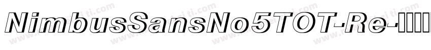 NimbusSansNo5TOT-Re字体转换