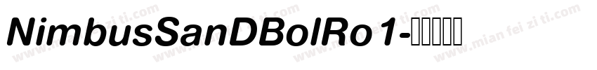 NimbusSanDBolRo1字体转换