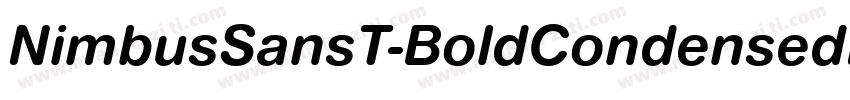 NimbusSansT-BoldCondensedRo1字体转换