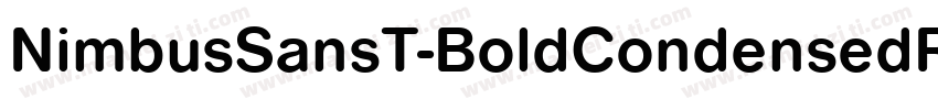 NimbusSansT-BoldCondensedRo1字体转换