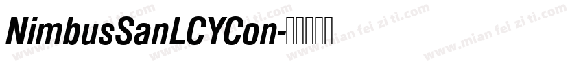 NimbusSanLCYCon字体转换