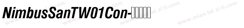 NimbusSanTW01Con字体转换