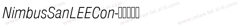 NimbusSanLEECon字体转换