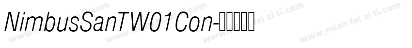 NimbusSanTW01Con字体转换