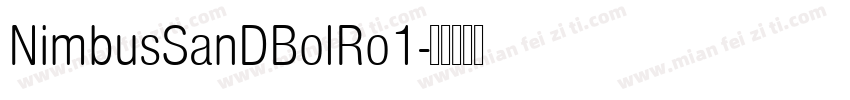 NimbusSanDBolRo1字体转换