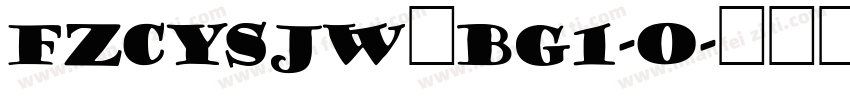FZCYSJW—BG1-0字体转换
