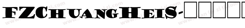 FZChuangHeiS字体转换