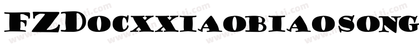 FZDocxxiaobiaosong字体转换