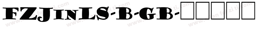 FZJinLS-B-GB字体转换