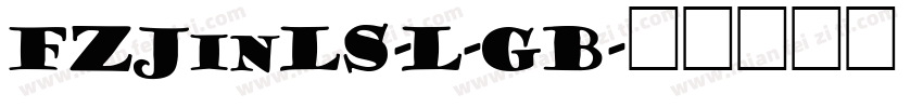 FZJinLS-L-GB字体转换