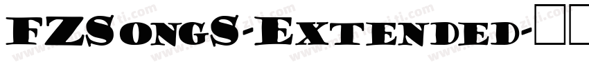 FZSongS-Extended字体转换
