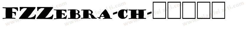 FZZebra-ch字体转换