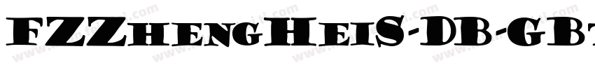 FZZhengHeiS-DB-GBtt字体转换