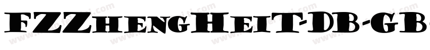 FZZhengHeiT-DB-GB字体转换