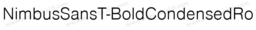 NimbusSansT-BoldCondensedRo1字体转换