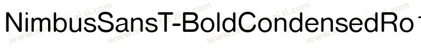 NimbusSansT-BoldCondensedRo1字体转换