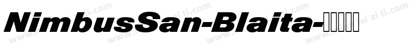 NimbusSan-Blaita字体转换