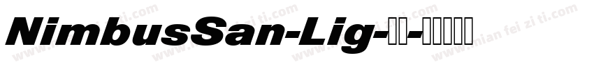 NimbusSan-Lig-常规字体转换