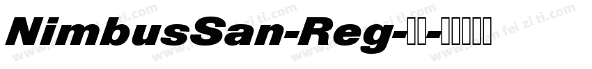 NimbusSan-Reg-常规字体转换