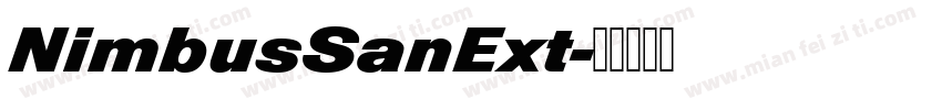 NimbusSanExt字体转换