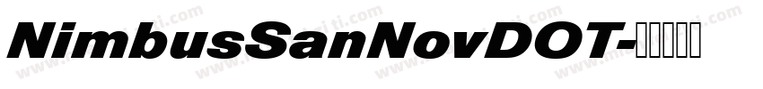 NimbusSanNovDOT字体转换