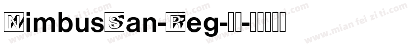 NimbusSan-Reg-常规字体转换