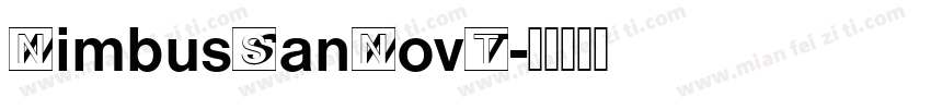 NimbusSanNovT字体转换