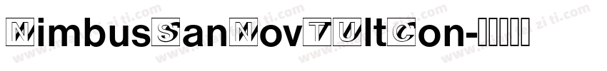 NimbusSanNovTUltCon字体转换
