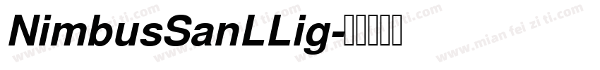 NimbusSanLLig字体转换