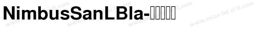NimbusSanLBla字体转换
