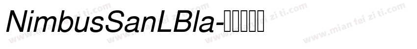 NimbusSanLBla字体转换