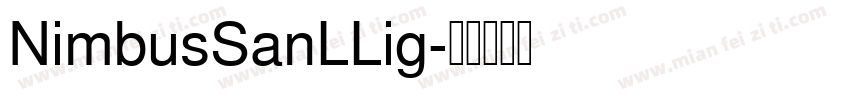 NimbusSanLLig字体转换